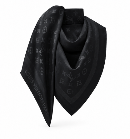 Châle Monogram Shine Louis Vuitton – Noir