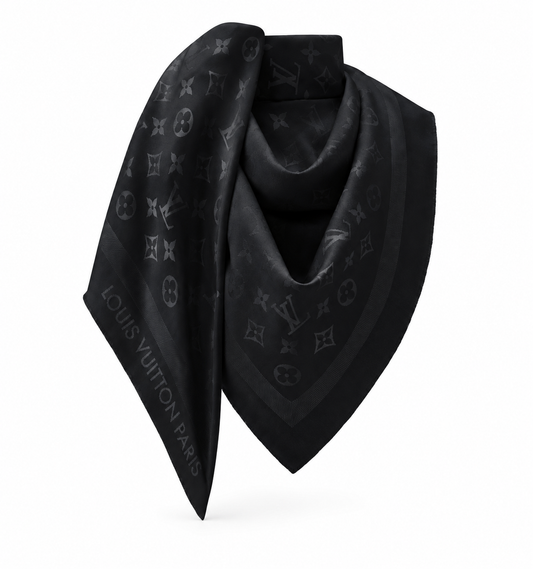 Châle Monogram Shine Louis Vuitton – Noir