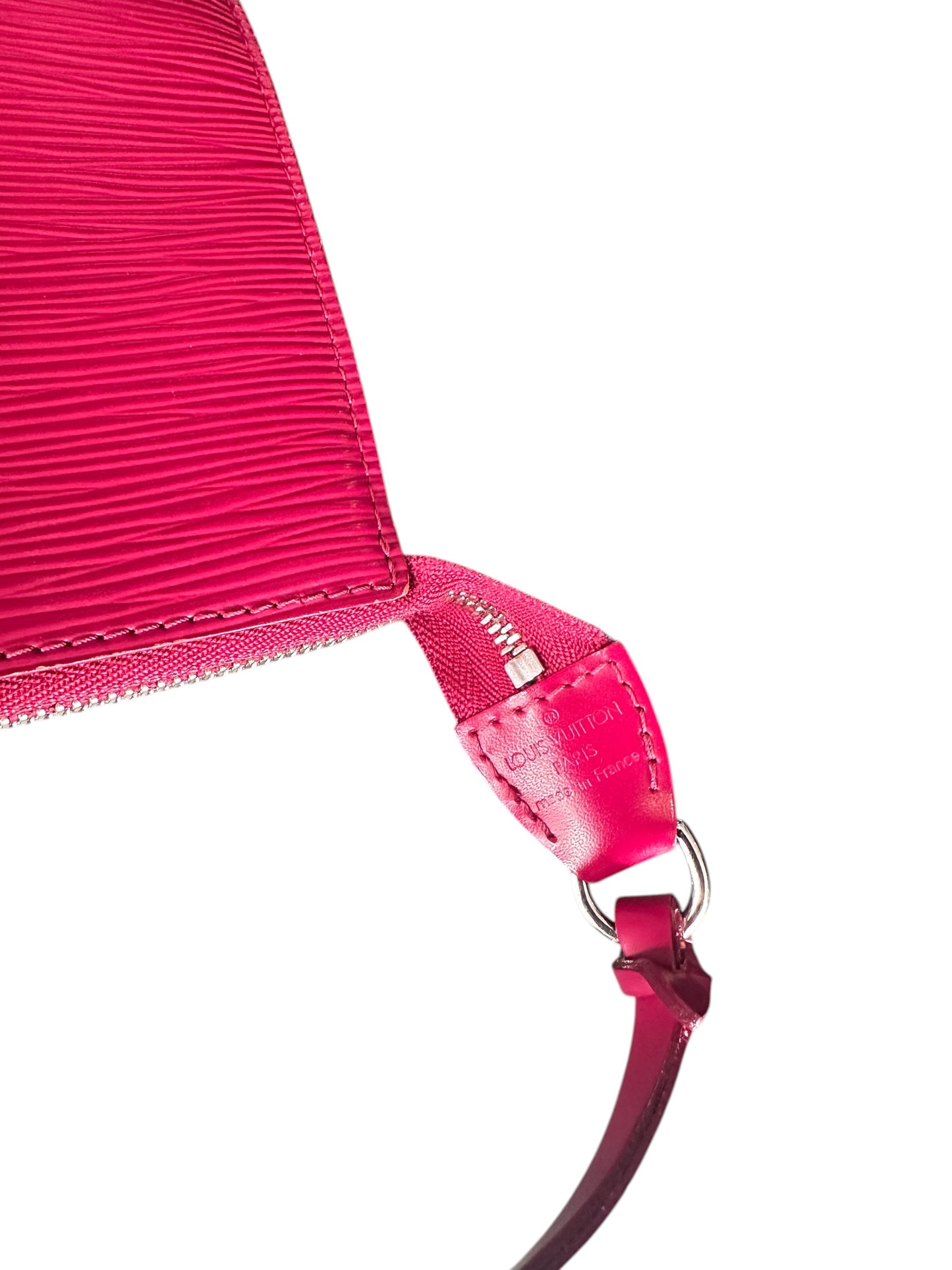 Raspberry Epi Leather Louis Vuitton Pouch