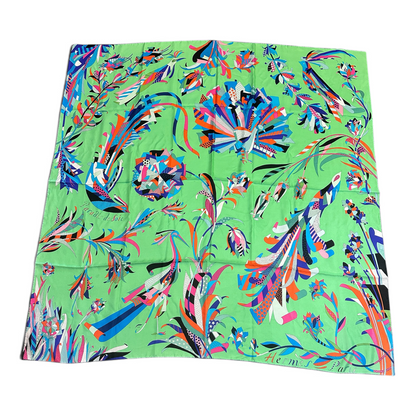 Carré géant Hermès 140 « Paradis de Soie » – Vert