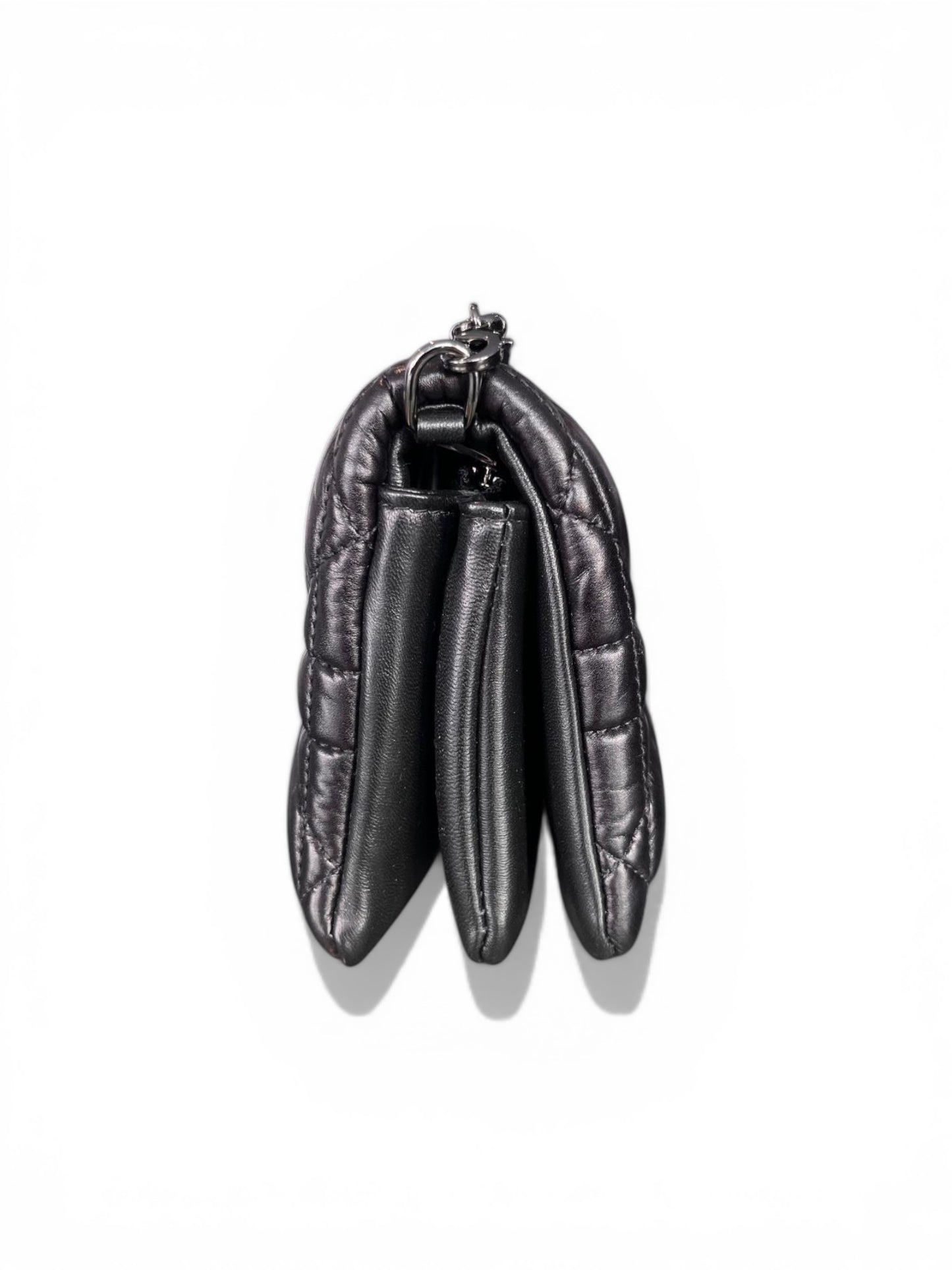 Black Medium Dior Caro Bag – Macrocannage Calfskin