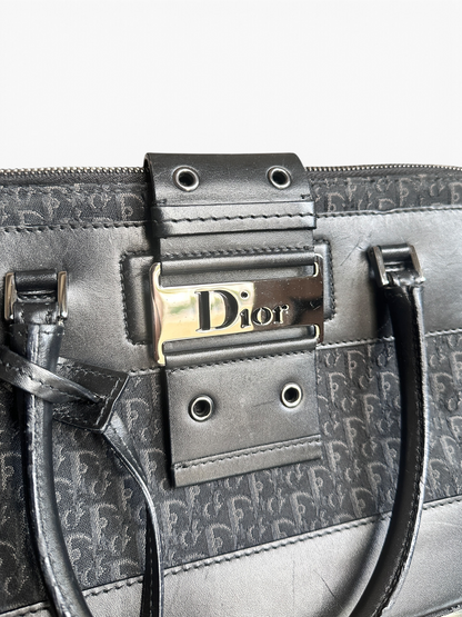 Sac Dior Street Chic Bowling – Toile Trotter noire