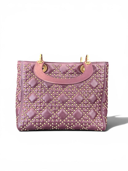 Christian Dior Lady Dior Medium Cannage Clouté Bordeaux.