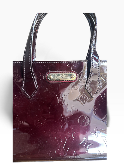Sac Louis Vuitton Wilshire PM Monogram Vernis – Amarante