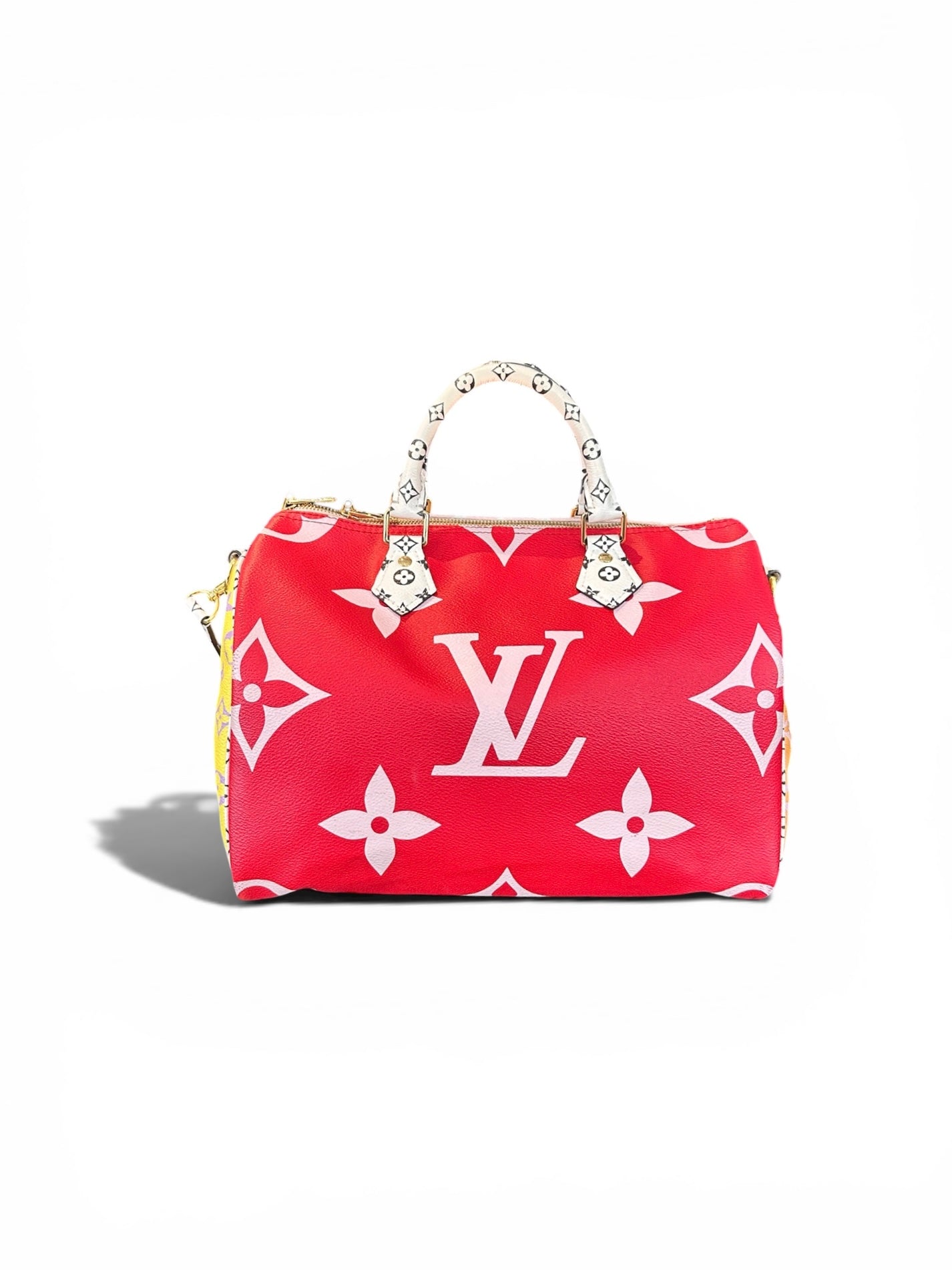 Louis Vuitton Speedy Bandoulière 30 Giant Monogram rouge & rose