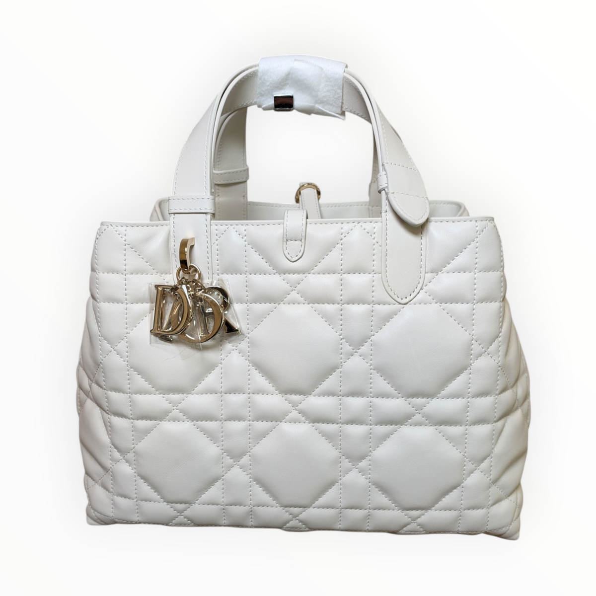 Sac Dior Toujours Medium blanc en cuir