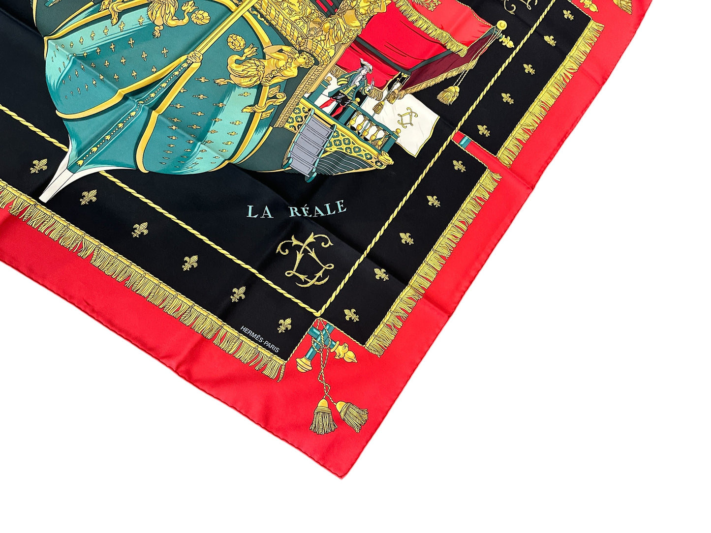Hermès scarf "Vue du Carrosse de la Galère Royale" – 90 cm