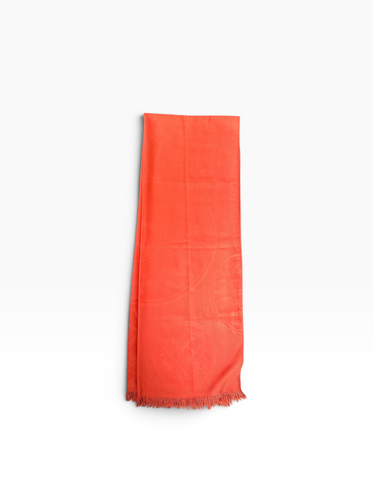Étole Hermès New Libris – Orange
