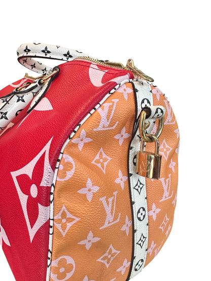 Louis Vuitton Speedy Bandoulière 30 Giant Monogram rouge & rose