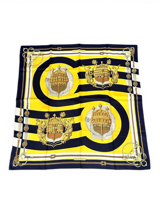 Hermès Scarf “Châteaux d’Arrière” – 90 cm