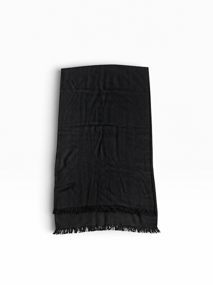 châle Hermès New Libris noir.