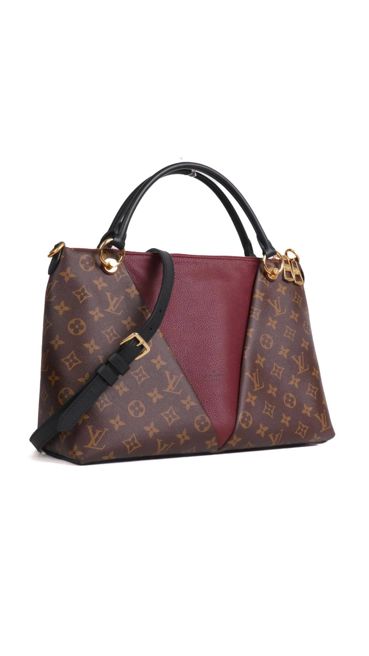 Sac Louis Vuitton tuileries Besace Monogram & cuir bordeaux