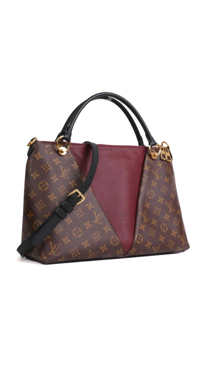 Sac Louis Vuitton tuileries Besace Monogram & cuir bordeaux