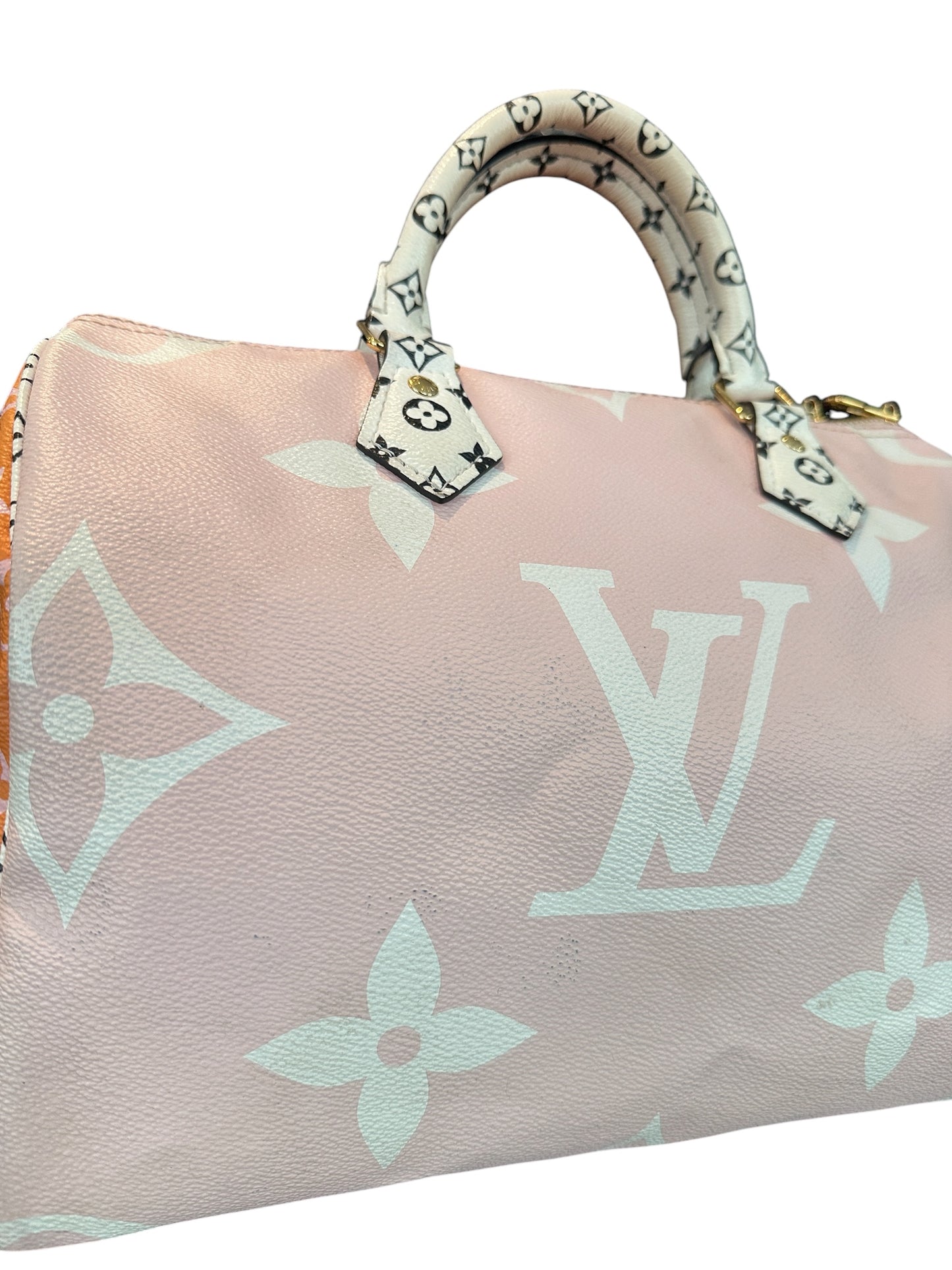 Louis Vuitton Speedy Bandoulière 30 Giant Monogram rouge & rose