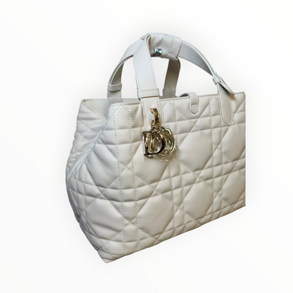 Sac Dior Toujours Medium blanc en cuir