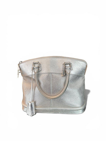Louis Vuitton Lockit MM Cuir Argenté