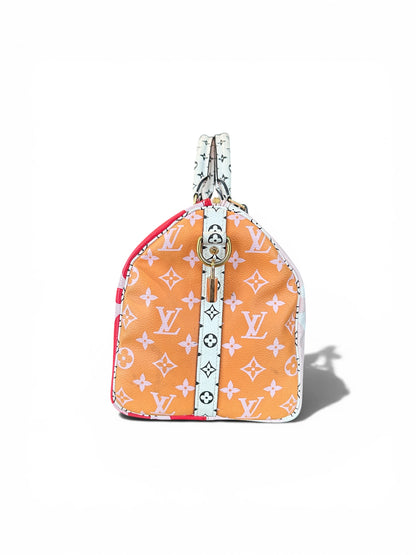 Louis Vuitton Speedy Bandoulière 30 Giant Monogram rouge & rose