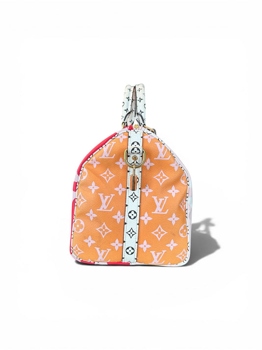 Louis Vuitton Speedy Bandoulière 30 Giant Monogram rouge & rose