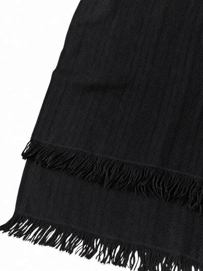châle Hermès New Libris noir.