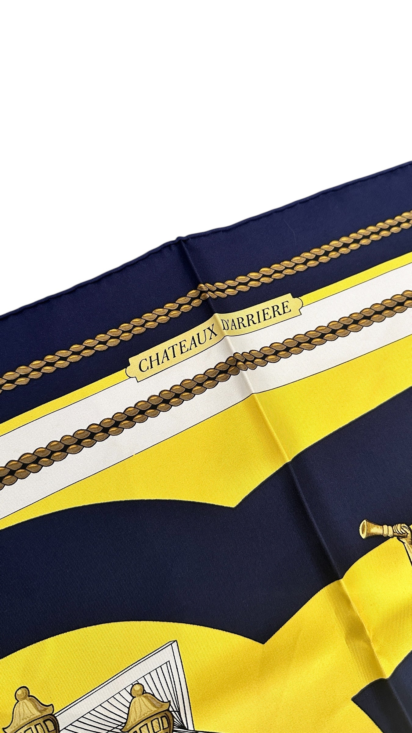 Hermès Scarf “Châteaux d’Arrière” – 90 cm