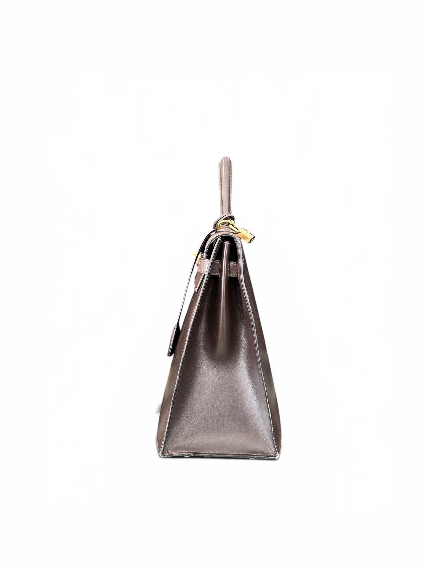Hermès Kelly 35 Box Calf Chocolat – Gold Hardware