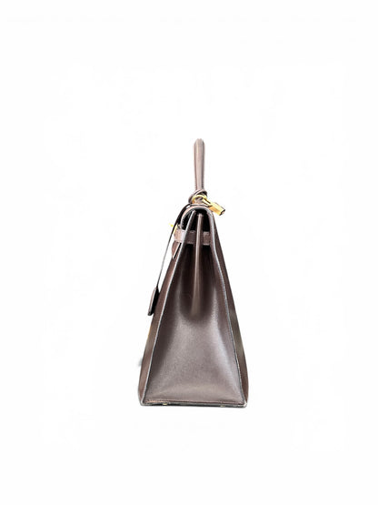 Hermès Kelly 35 Box Calf Chocolat – Gold Hardware