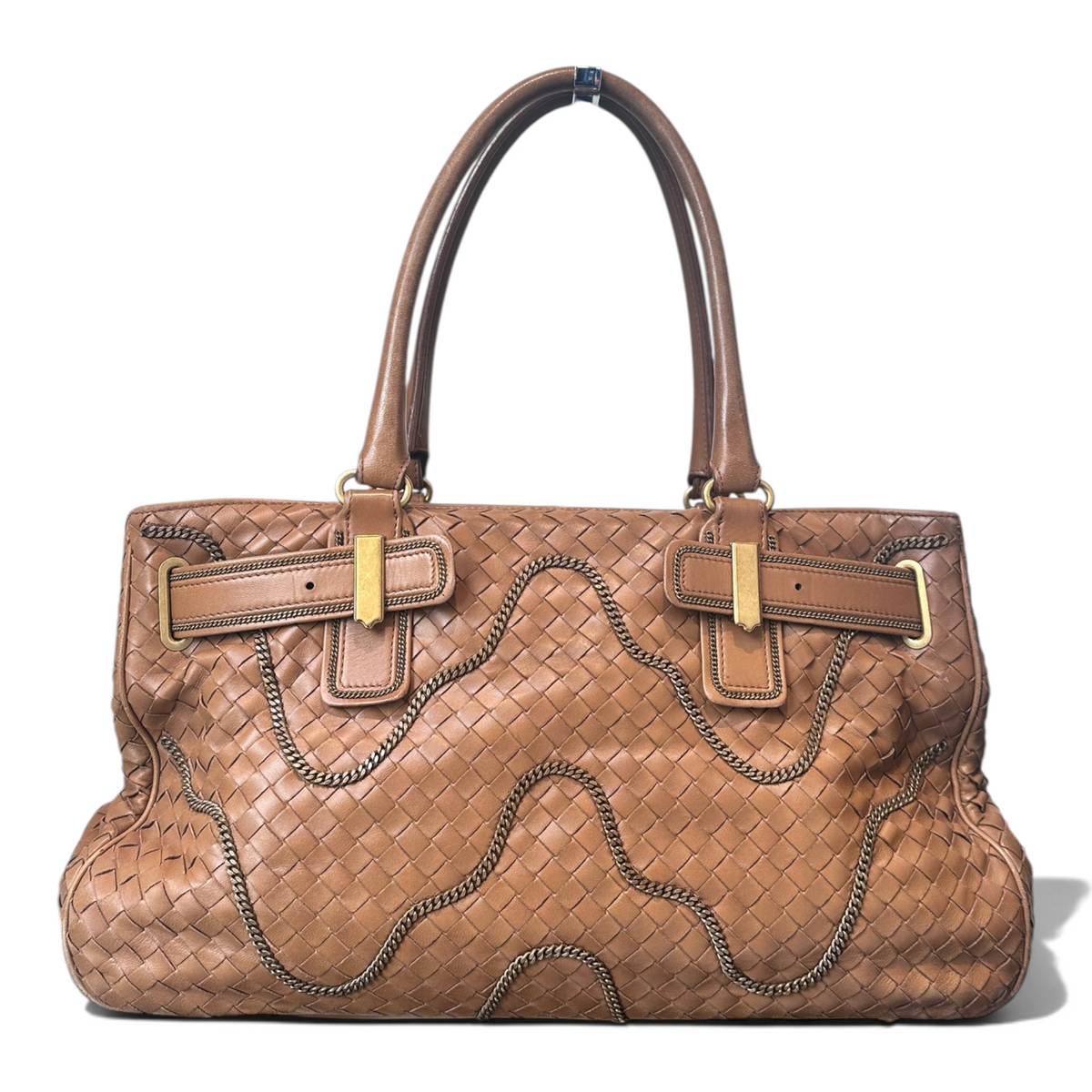 Bottega Veneta cabas Intrecciato à chaînes