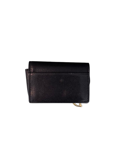 Christian Dior Black Leather Saddle Card Holder