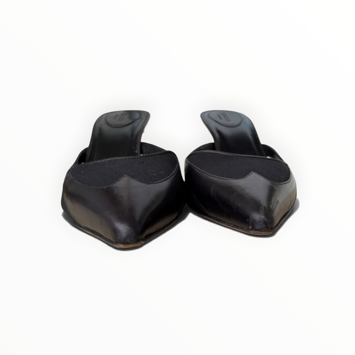 Mules Gucci noires à bout pointu  (Gucci Tom Ford)
