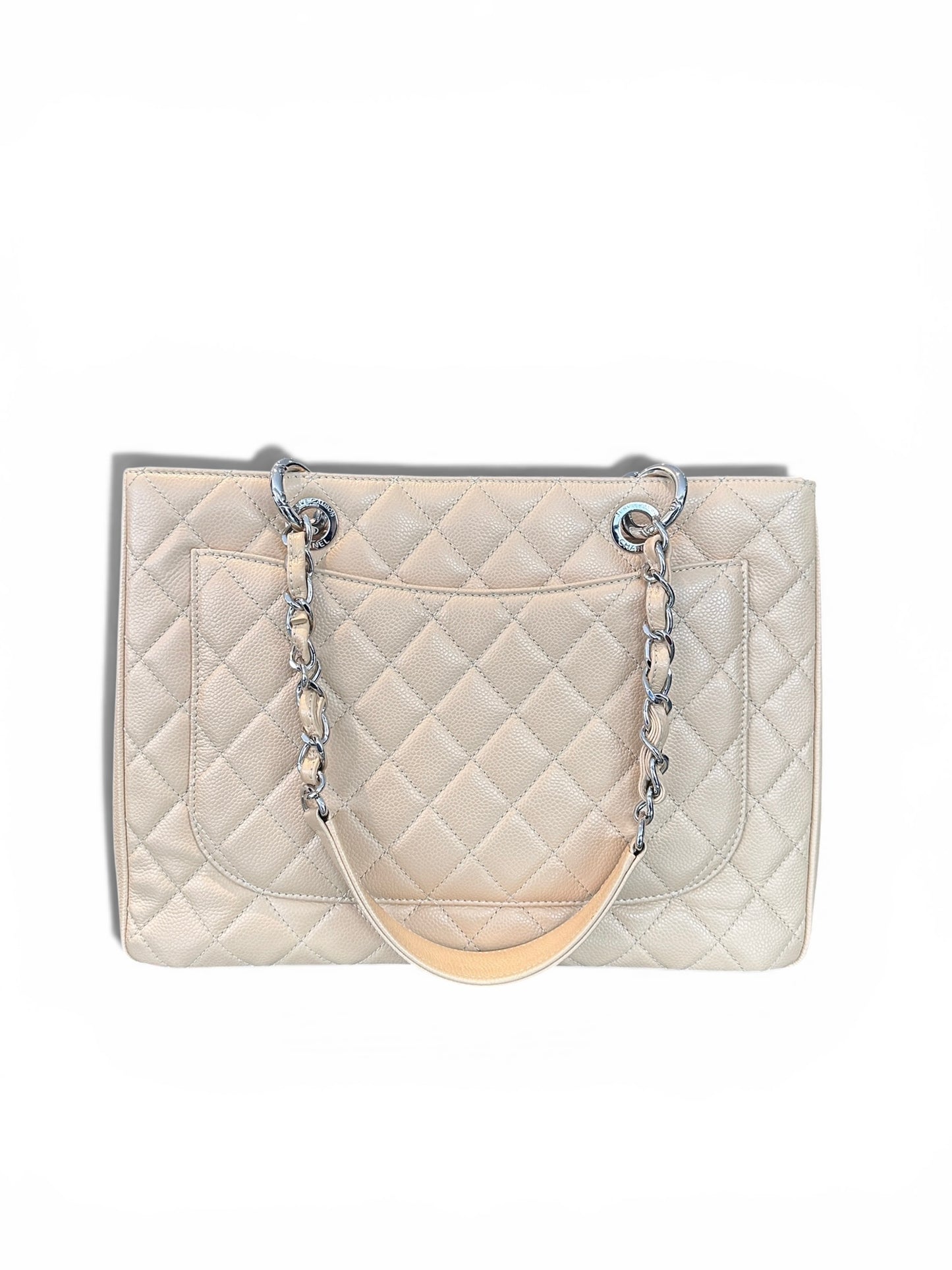Chanel Grand Shopping Tote GST Beige Caviar – 2014