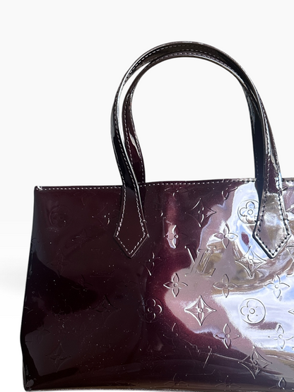 Sac Louis Vuitton Wilshire PM Monogram Vernis – Amarante