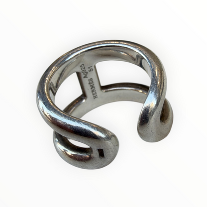 Hermès – Bague en argent 925 – Taille 51