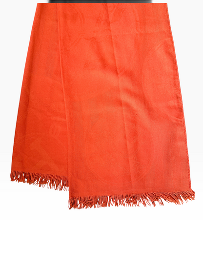 Étole Hermès New Libris – Orange