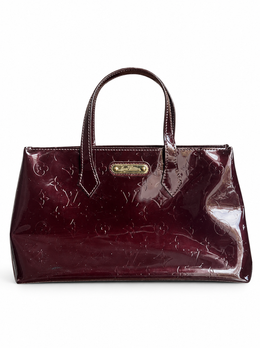Sac Louis Vuitton Wilshire PM Monogram Vernis – Amarante