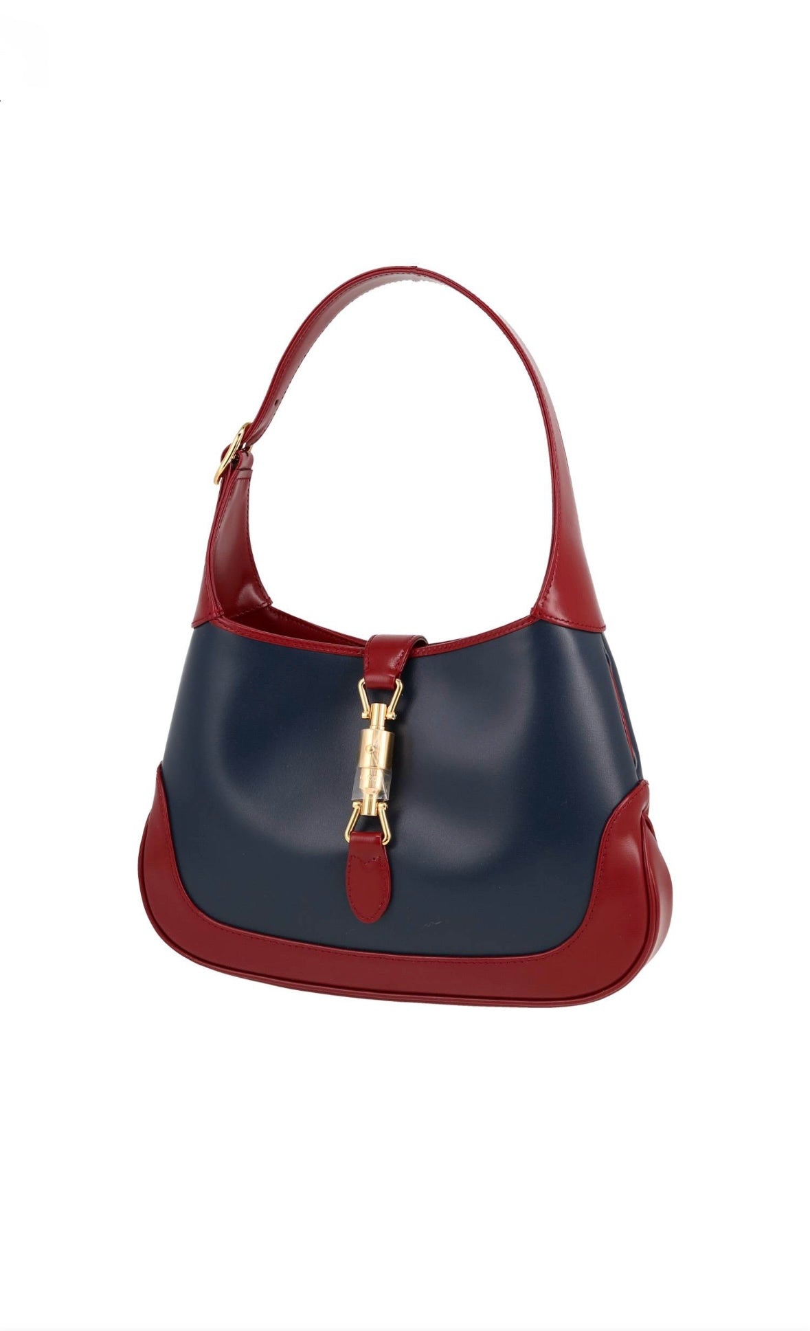 Sac à main Gucci Jackie en cuir bordeaux et bleu
