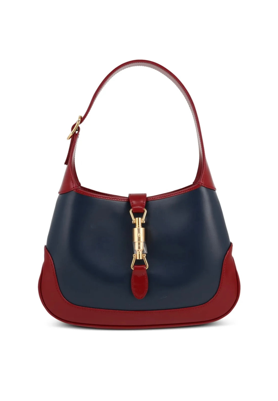 Sac à main Gucci Jackie en cuir bordeaux et bleu