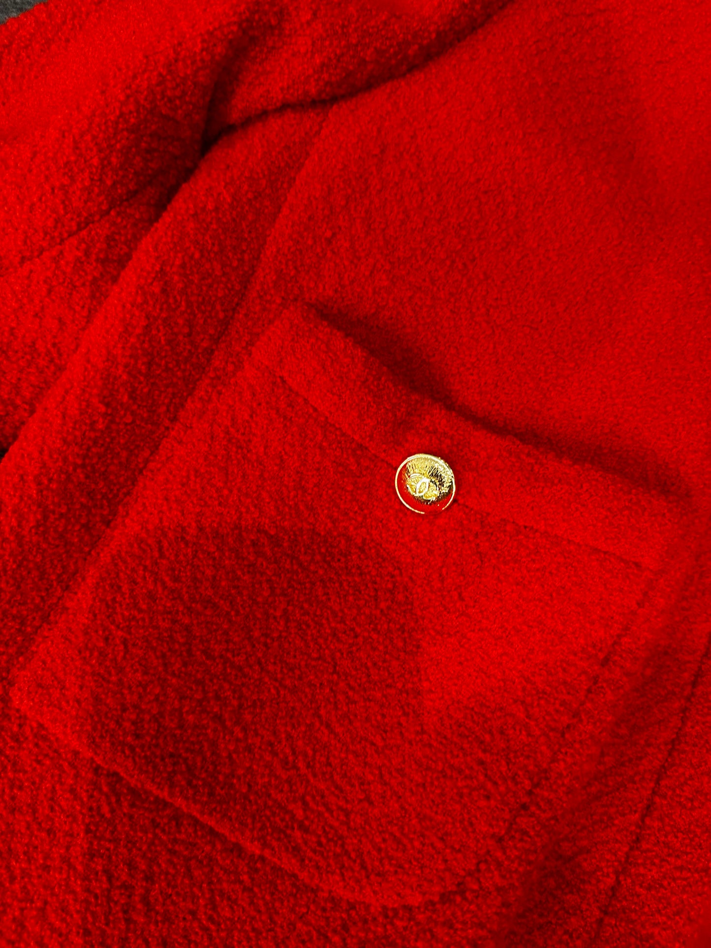 Veste Chanel - rouge vif vintage