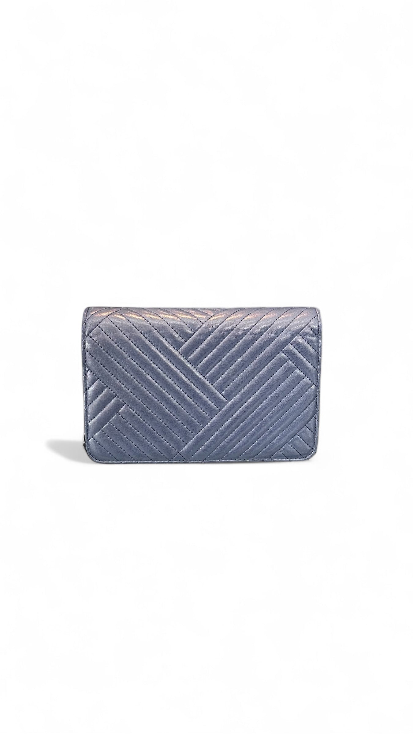 Chanel Wallet on Chain – Cuir d’agneau bleu – Années 2016