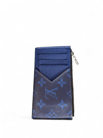 Porte-cartes Louis Vuitton Monogram Empreinte Bleu Marine