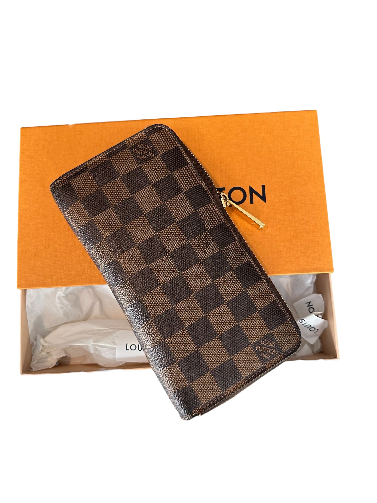 Portefeuille ZIPPY Louis Vuitton damier eben