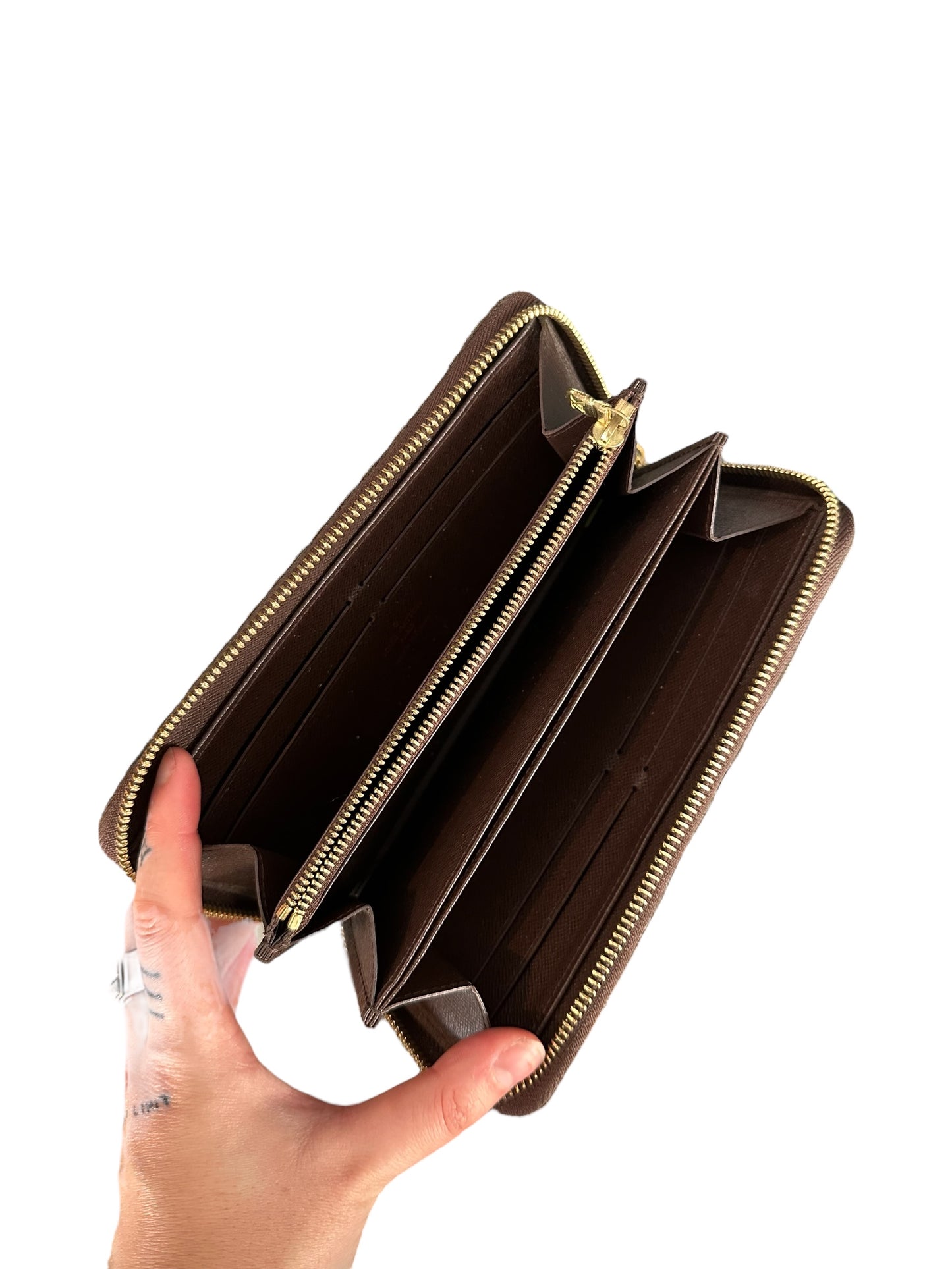 Portefeuille ZIPPY Louis Vuitton damier eben