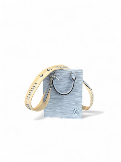 Sac Cabas Plat Louis Vuitton Cui epir Bleu + bandoulière