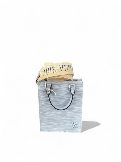 Sac Cabas Plat Louis Vuitton Cui epir Bleu + bandoulière