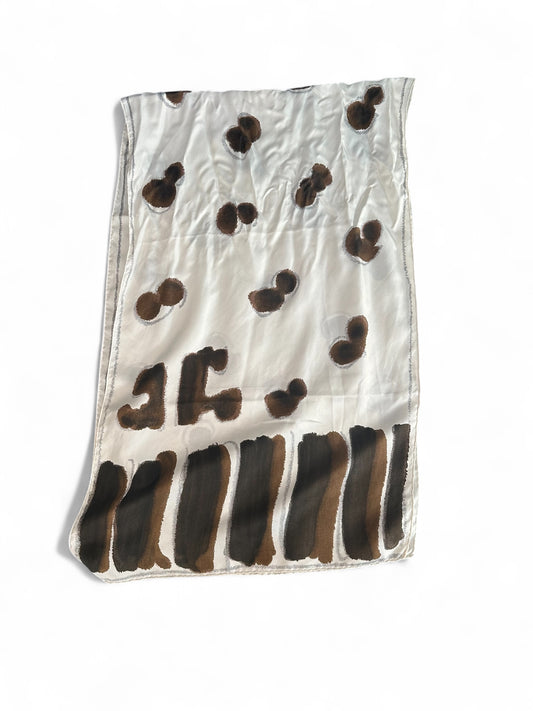 Carré de soie vintage Courrèges – Années 70