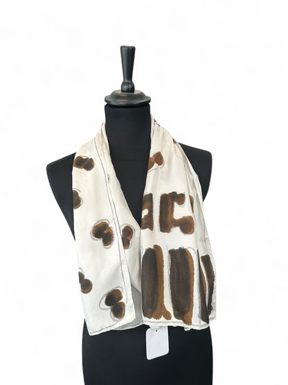 Carré de soie vintage Courrèges – Années 70