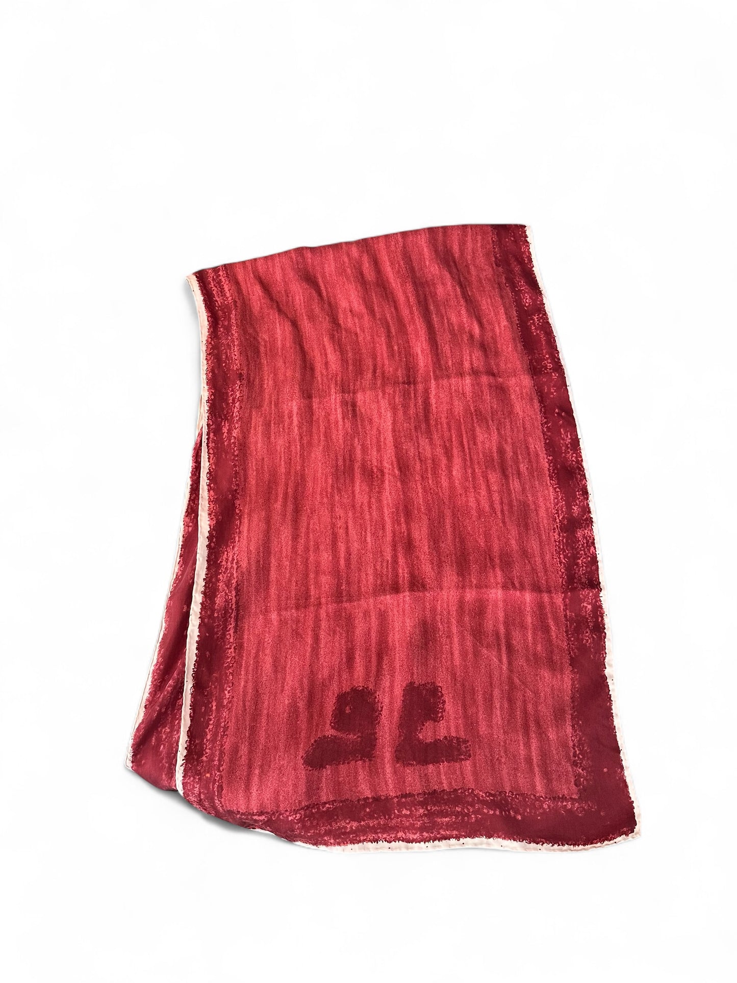 Carré de soie vintage Courrèges – Années 70