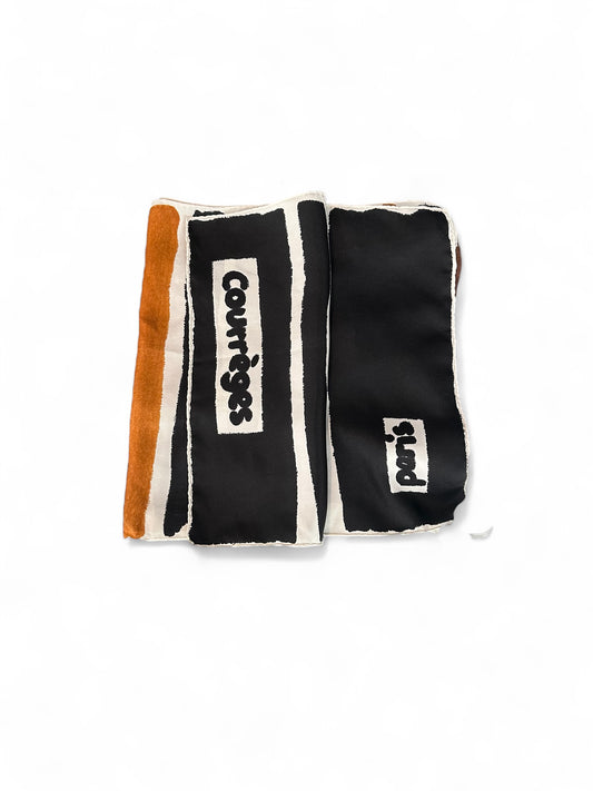 Carré de soie vintage Courrèges – Années 70