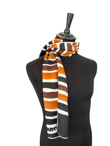 Carré de soie vintage Courrèges – Années 70