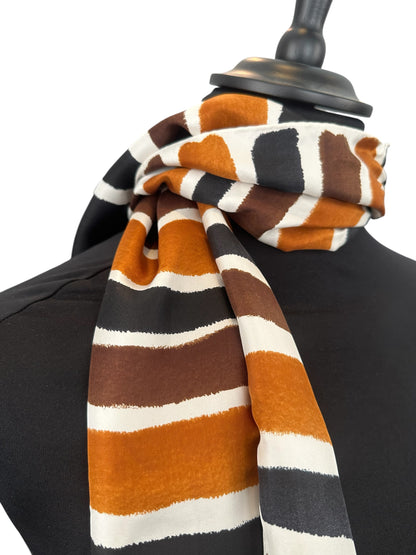 Carré de soie vintage Courrèges – Années 70