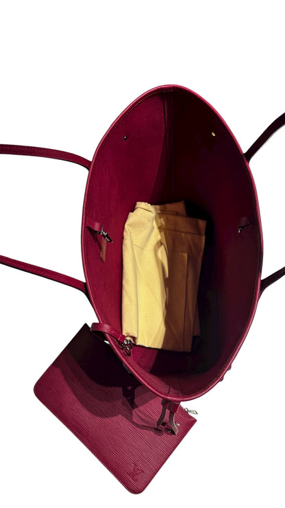 Never full Louis Vuitton Cuir Epi framboise